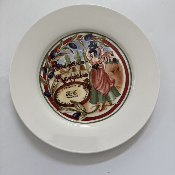 Vintage Cheese Appetizer Plates by Restoration Hardware Set of 4 Charcuterie - Picture 5 of 11